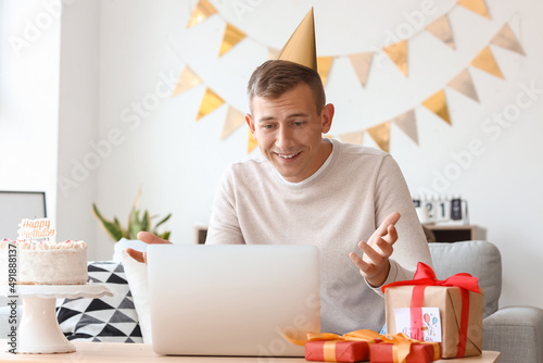 Young man celebrating Birth...