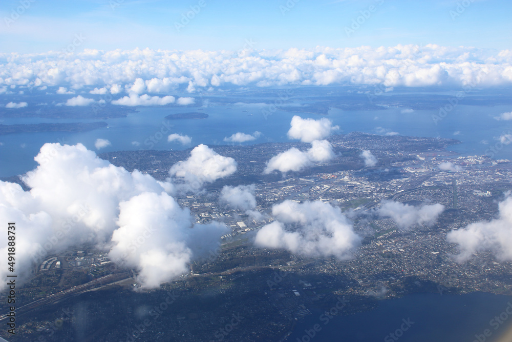 Aerial view of Seattle, USA	