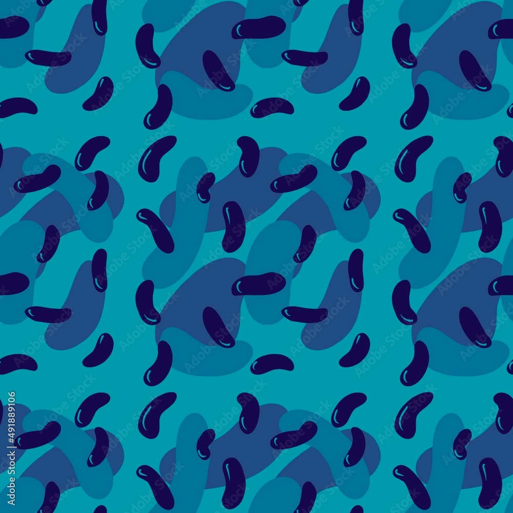 Abstract seamless beans pattern for fabrics and packaging and gifts and cards and linens and kids Abstract seamless beans pattern for fabrics and packaging and gifts and cards and linens and kids