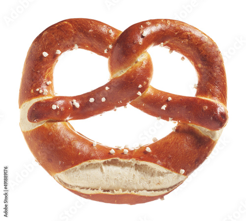 Bavarian salty pretzel photo