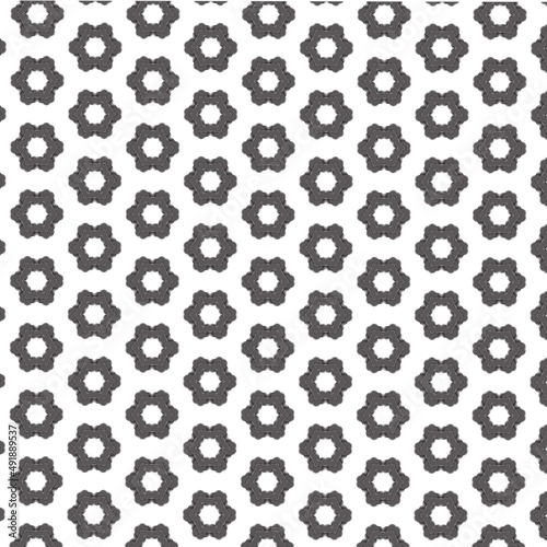 Vector floral gray pattern on white background
