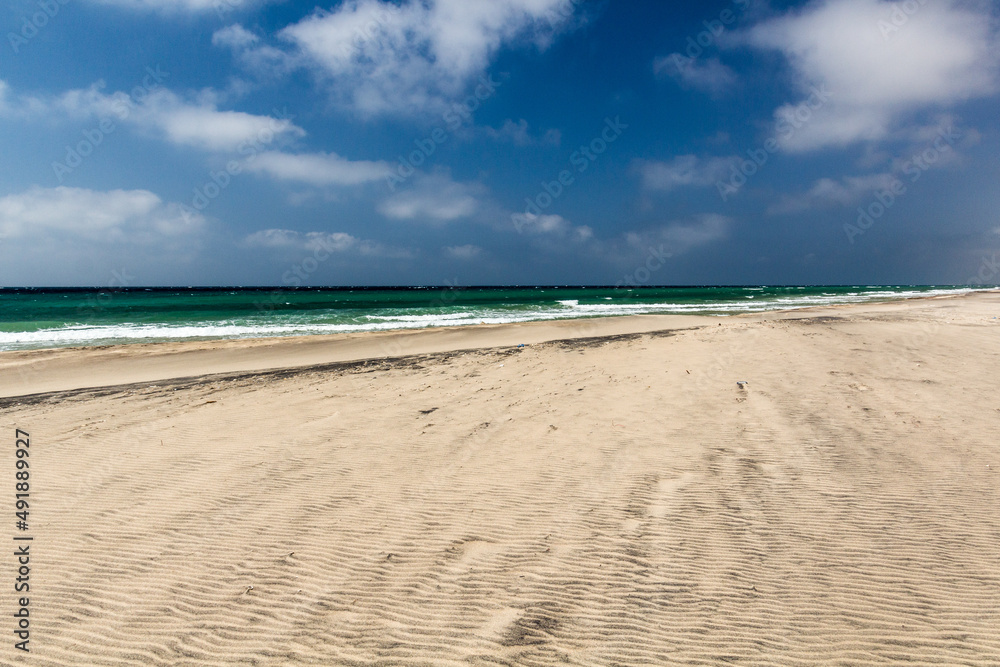 White sand beach in Berbera, Somaliland