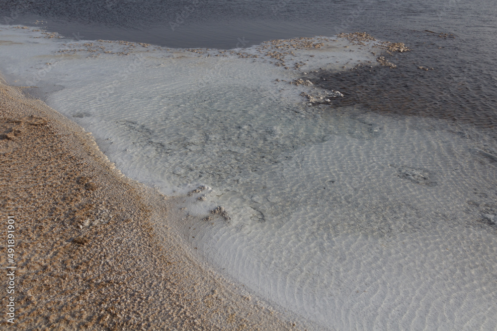 Salt deposits around lake Assal in Djibouti Salt deposits around lake Assal in Djibouti