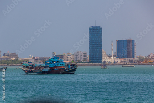 Skyline of Djibouti, capital of Djibouti. photo