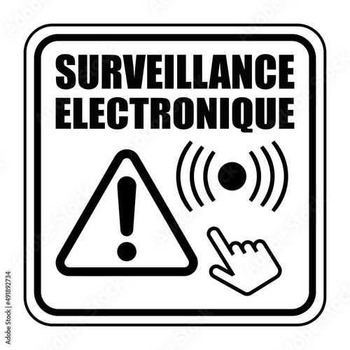 Logo surveillance électronique.