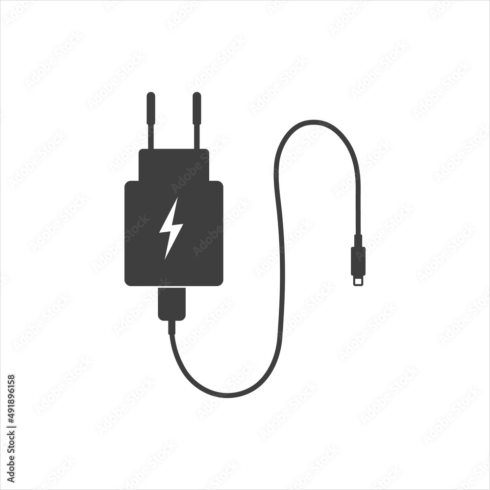 charger Flat icon on white background. EPS 10 charger Flat icon on white background. EPS 10