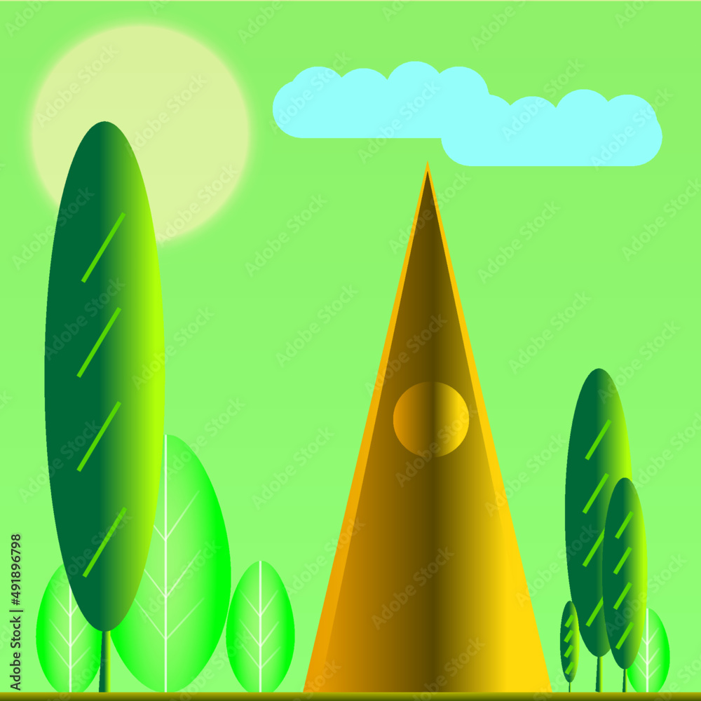Acampamento Flat design (Camping in flat design)