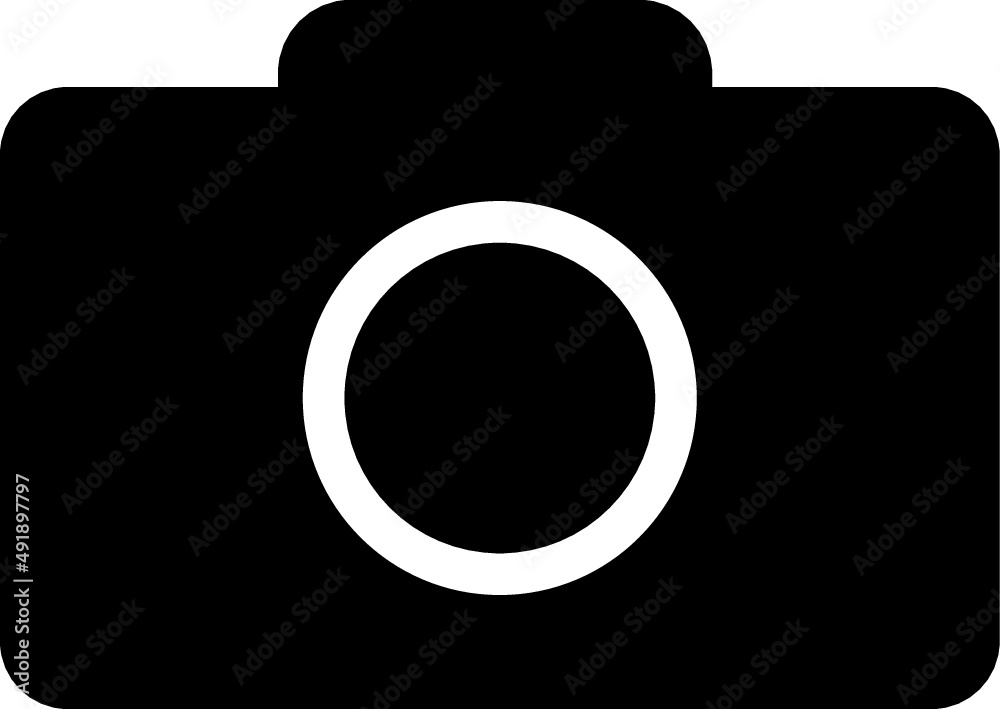 Camera vector illustration with black design Camera vector illustration with black design