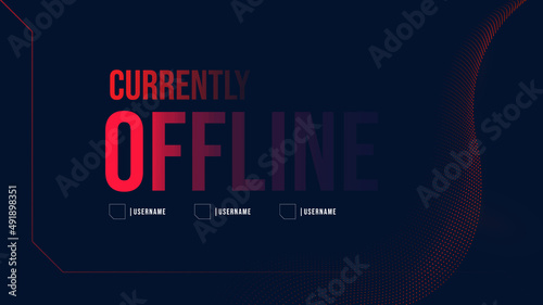 Offline gaming background template for streamer . Starting gaming background. Ending gaming background. twitch banner template gaming background 