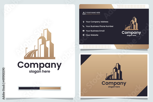 luxury building ,urban ,logo design and business card