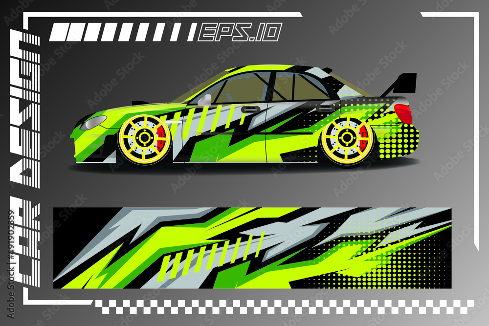 Premium Vector car racing sticker design Stock Vector Adobe Stock
