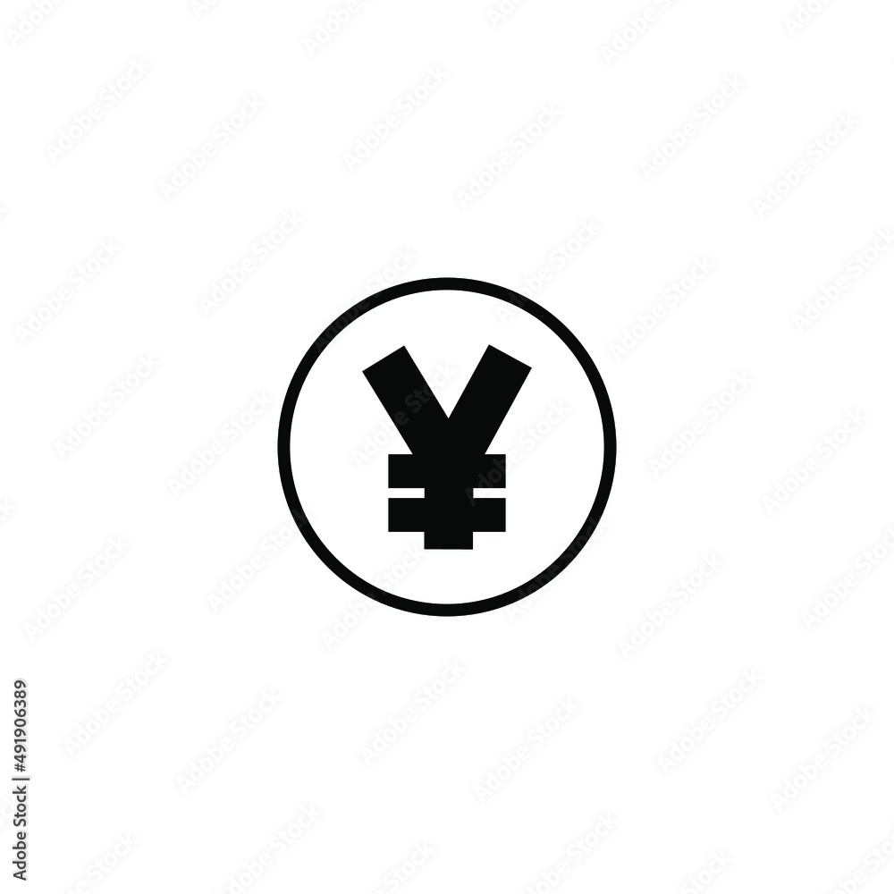 Chinese yuan icon. Chinese yuan sign. Money symbol. Money icon concept. Flat icon. Vector illustration. Chinese yuan icon. Chinese yuan sign. Money symbol. Money icon concept. Flat icon. Vector illustration.