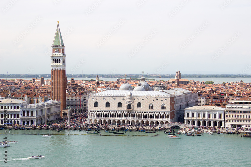 Venice, St Marc square and palace