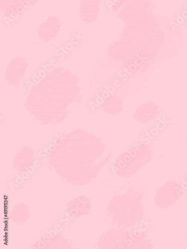 The background is pink with spots in a chaotic manner.Background for packaging or fabric. Bright drawn illustration.Print background.
