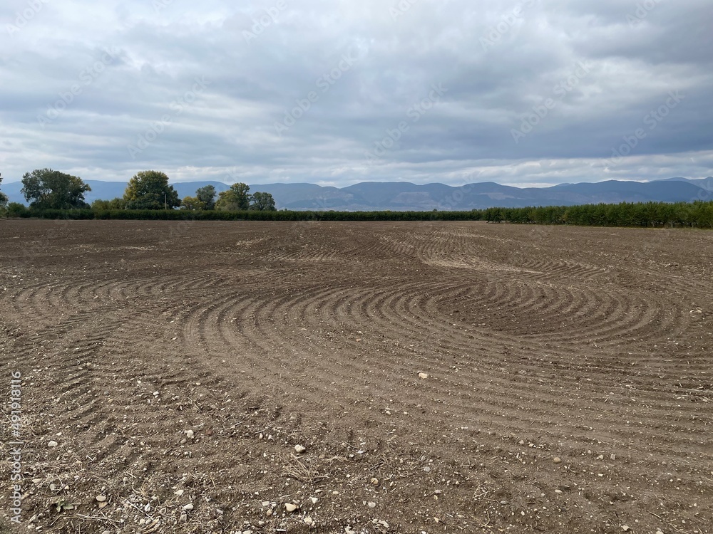 Mountain Village Field Before Sowing