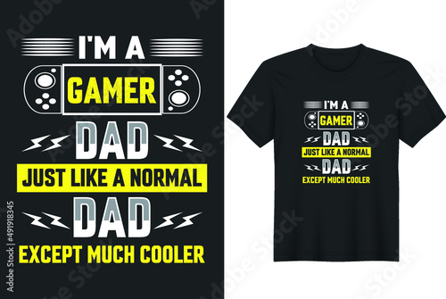 Gaming Lover Quotes Typography T-Shirt Design, Posters, Greeting Cards, Textiles, and Sticker Vector Illustration