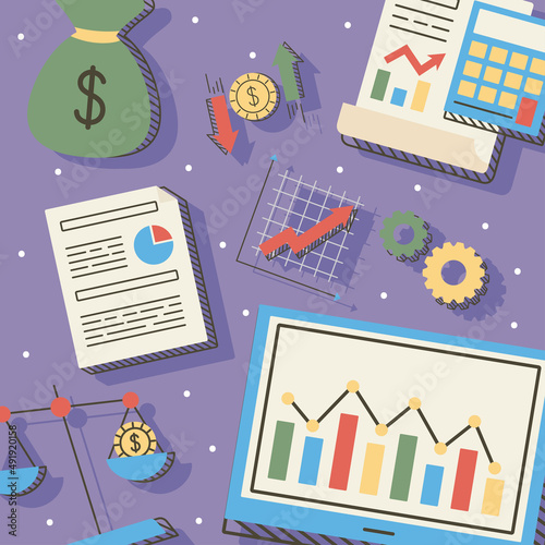 financial and economy icons