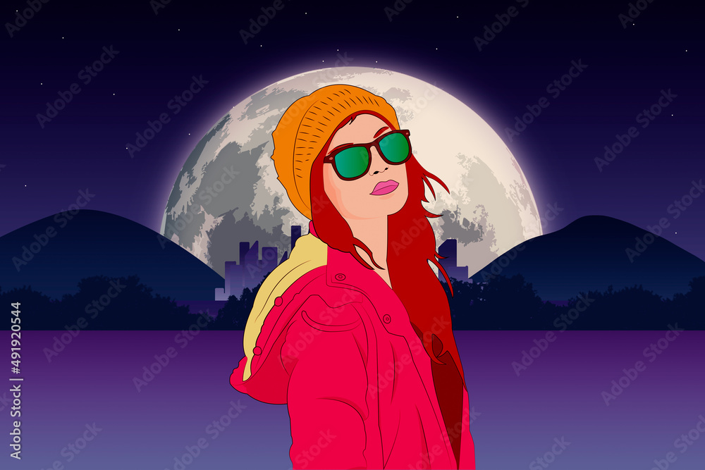 girl in the night, One night in the mountains girl in the night, One night in the mountains