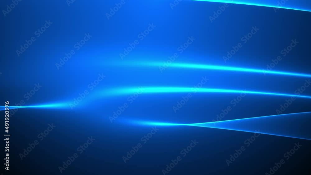 Seamless loop animation. Abstract colorful wavy background in blue color. Modern colorful wallpaper. 3d rendering.