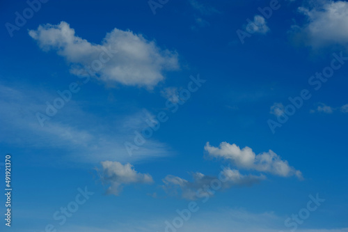 beautiful blue sky with clouds  background