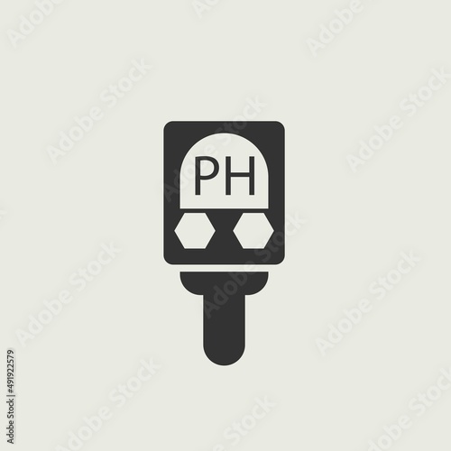  PH_meter vector icon illustration sign