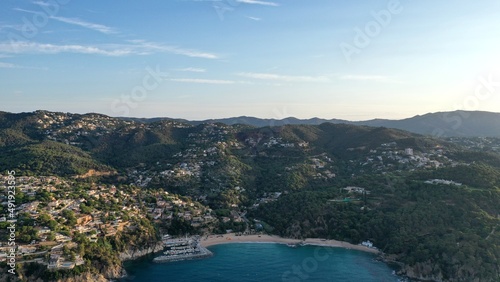 survol de Lloret de mar en catalogne sur la costa brava