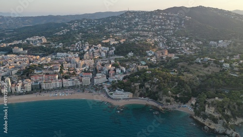 survol de Lloret de mar en catalogne sur la costa brava