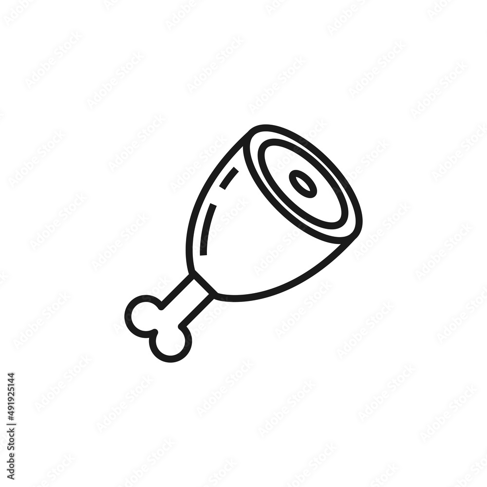 Chicken Leg Icon Logo Template. editable vector.
Chicken Leg Icon Logo Template. editable vector.