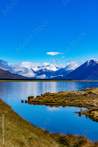 Mountain scenery in New Zealand