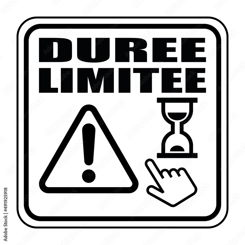 Logo durée limitée. เวกเตอร์สต็อก | Adobe Stock