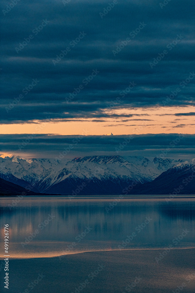 Mountain lake in New Zealand