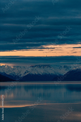 Mountain lake in New Zealand