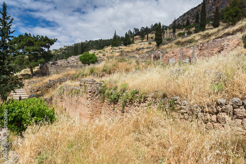 Ancient Greek archaeological site of Delphi, Central Greece