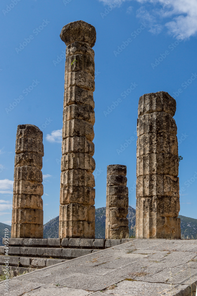 Ancient Greek archaeological site of Delphi, Central Greece Ancient Greek archaeological site of Delphi, Central Greece