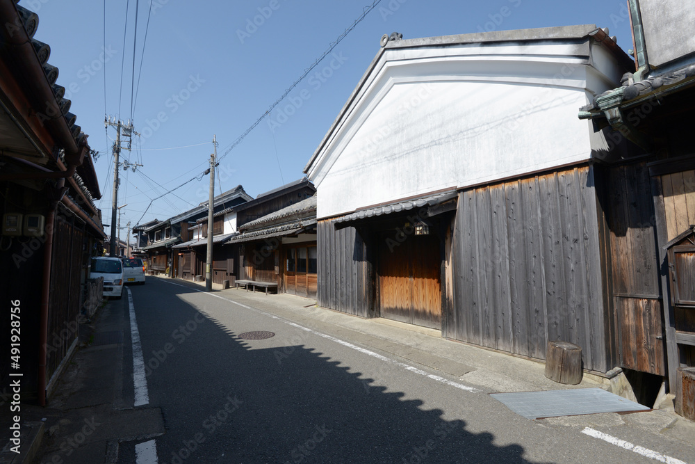 Obraz premium 醤油発祥の湯浅 戸津井醤油醸造所 和歌山県湯浅町