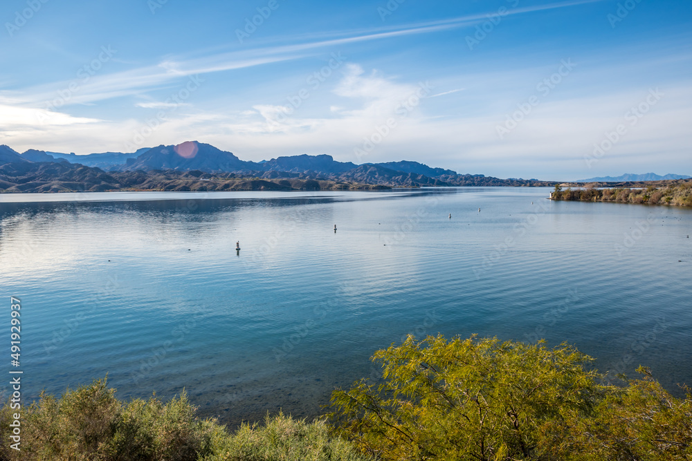 A breathtaking view of the lake in Cattail Cove SP, Arizona