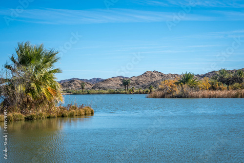 An overlooking view of nature in Yuma, Arizona