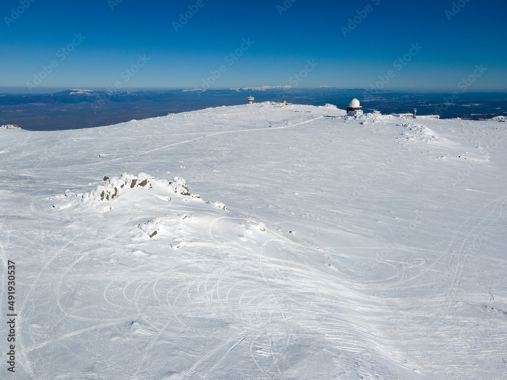 Aerial view of Vitosha Mountain near Cherni Vrah peak, Bulgaria Aerial view of Vitosha Mountain near Cherni Vrah peak, Bulgaria