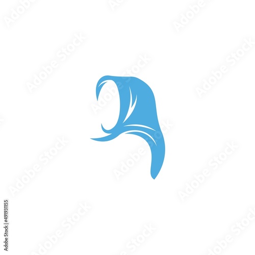 Hijab logo icon illustration design template