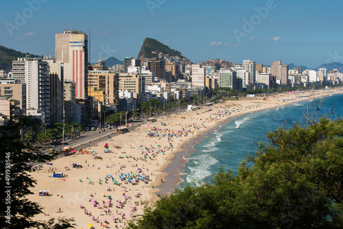 Aerial View of Ipanema and Leblon Beach in Rio de Janeiro, Brazil © Donatas Dabravolskas