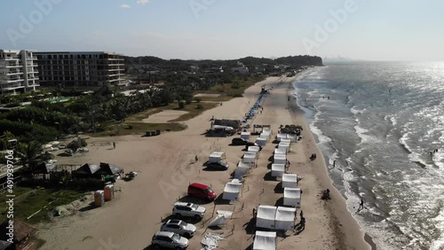 Manzanillo Beach. Cartagena.  Bolivar. Colombia