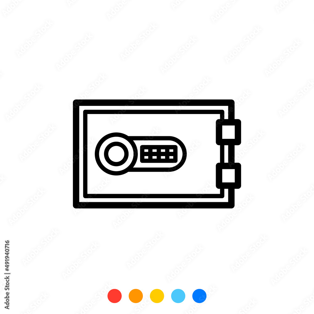 Safety box icon, Vector and Illustration. Safety box icon, Vector and Illustration.