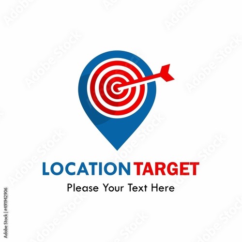 Location target  logo template illustration