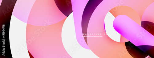 Circle abstract background. Vector illustration for wallpaper banner background card or landing page