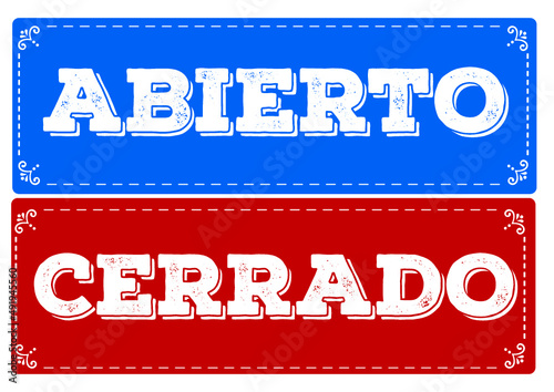 LETRERO A4. ABIERTO CERRADO. PLANTILLA IMPRIMIBLE