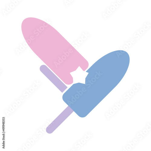ice cream star vector logo icon