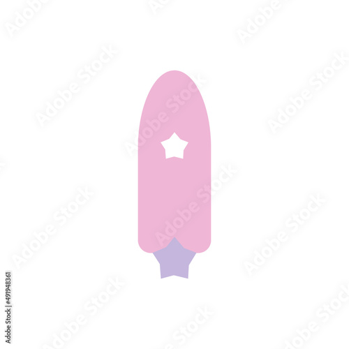 rocket star logo icon design vector