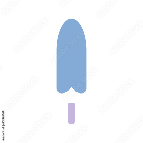 ice cream rocket icon design vector
