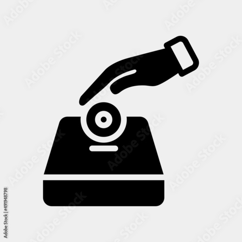 Charity icon in solid style about ramadan, use for website mobile app presentation