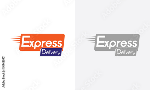 Express delivery Logo for e courier business and agency photo